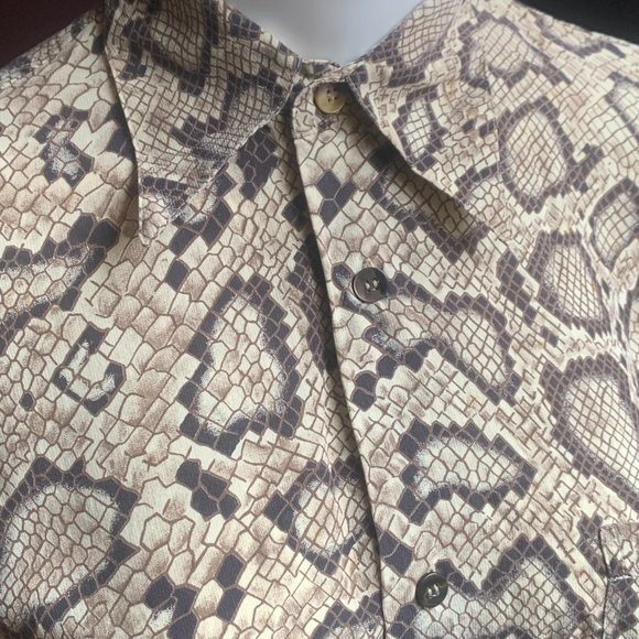 EQUIPMENT Snake Print SILK Button Down Blouse S - Picture 3 of 7